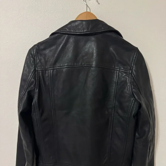 Other UK Colt Genuine Lamb Leather Moto Biker Jackets Vintage Black X-Small